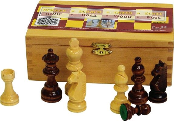 houten schaakstukken 87 mm