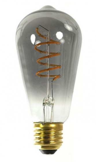 filamentlamp Edison led dimbaar E27 13 cm grijs
