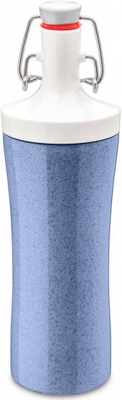 Koziol drinkfles Plopp To Go 425 ml blauw/wit Koziol drinkfles Plopp To Go 425 ml blauw/wit
