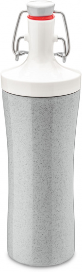Koziol drinkfles Plopp To Go 425 ml grijs/wit Koziol drinkfles Plopp To Go 425 ml grijs/wit